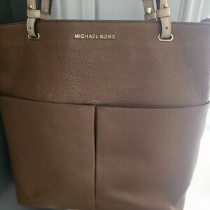 Michael Kors Brown Leather Tote Bag
